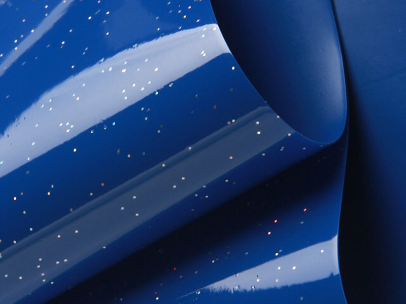 蓝色PVC弹力天花板膜-17