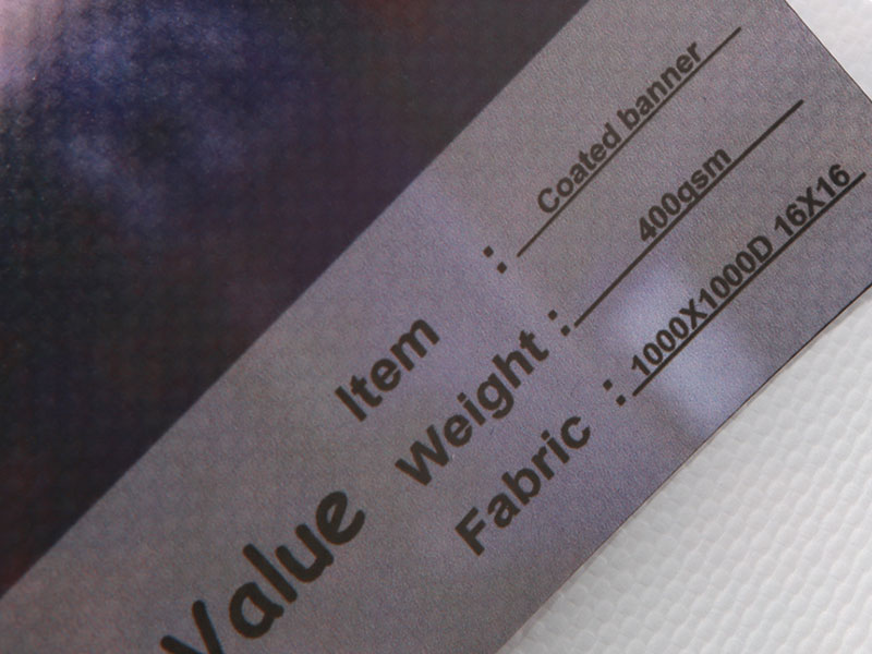 PVC数码印刷涂层柔性横幅400gsm