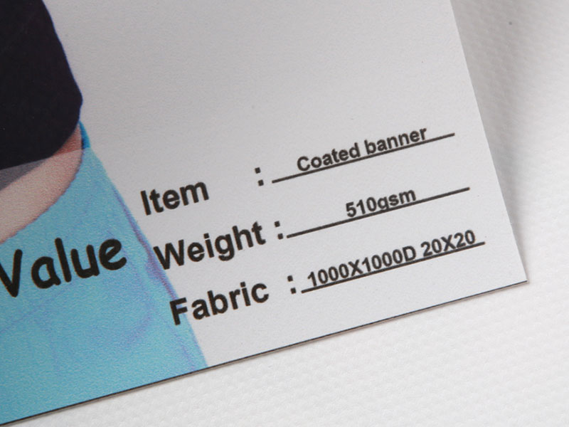 遮光 PVC 哑光前照灯涂层横幅 510gsm