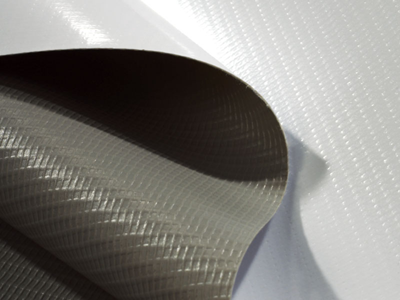 440gsm PVC 灰背表面白色柔性横幅